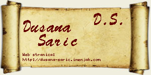 Dušana Sarić vizit kartica